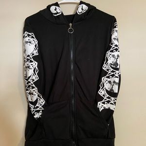 Women’s zip hoodie w/ moon phase detail